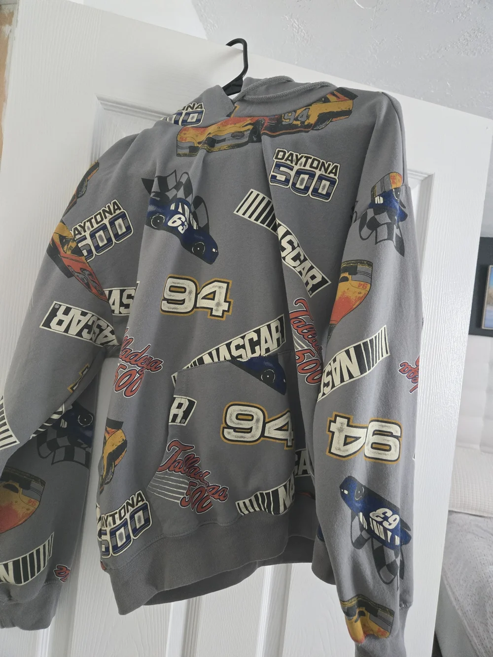 Nascar Gray Daytona 500 Graphic Crewneck Jacket